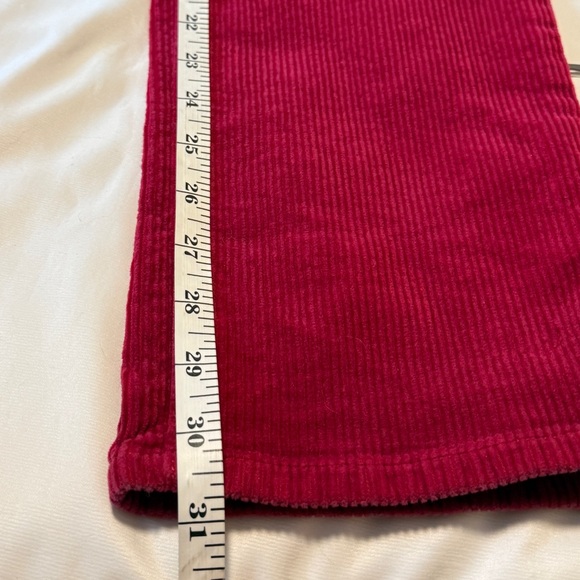 LRL Lauren Jeans Co Red Corduroy Pants Classic Straight Size 2 - Picture 7 of 9